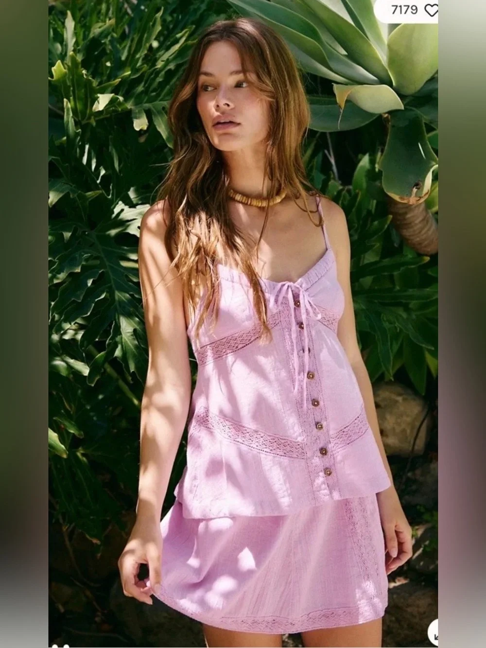 Free-eat by Free People Sundew skirt set in Lilac